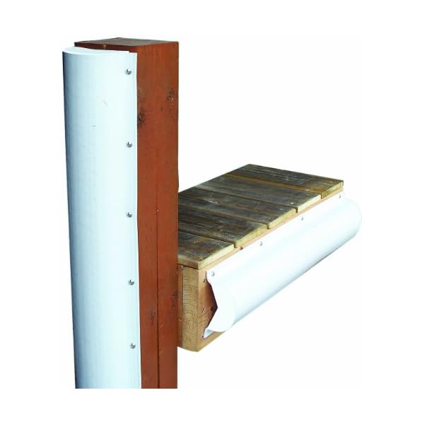 Dock Edge + Inc. PVC Piling Bumper (White, 6Feet) • The Heavy Equipment Directory
