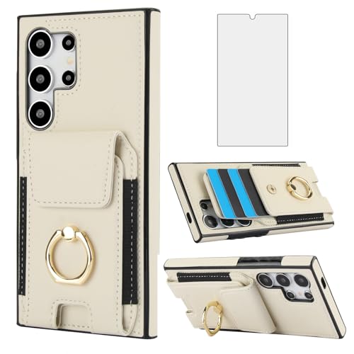 Housse cuir Galaxy S24 Ultra idéale pour voyager léger avec vos cartes
