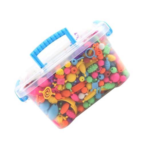 Jouet créatif DIY 700 perles en plastique colorées pour activités manuelles
