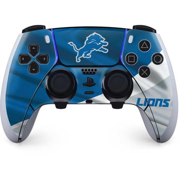 Skinit Decal Gaming Skin Compatible with PS5 DualSense Edge Pro Controller - Officially Licensed NFL Detroit Lions Design