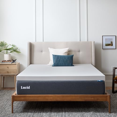 Lucid 3 Inch Ventilated Bamboo Charcoal Memory Foam Mattress...
