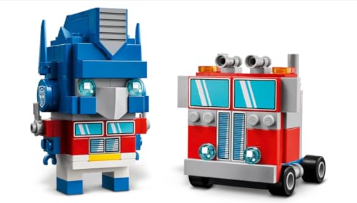 Image of LEGO Transformers Brickheadz Optimus Prime Robot & Vehicle - 40803