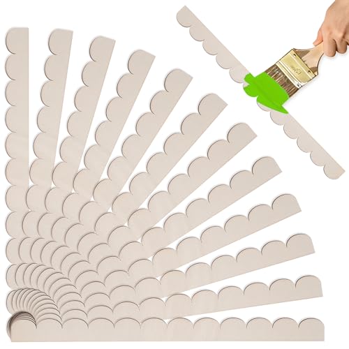 Scalloped Wood Trim, Scallop Wood Trim Molding Decorative, 12 Pack