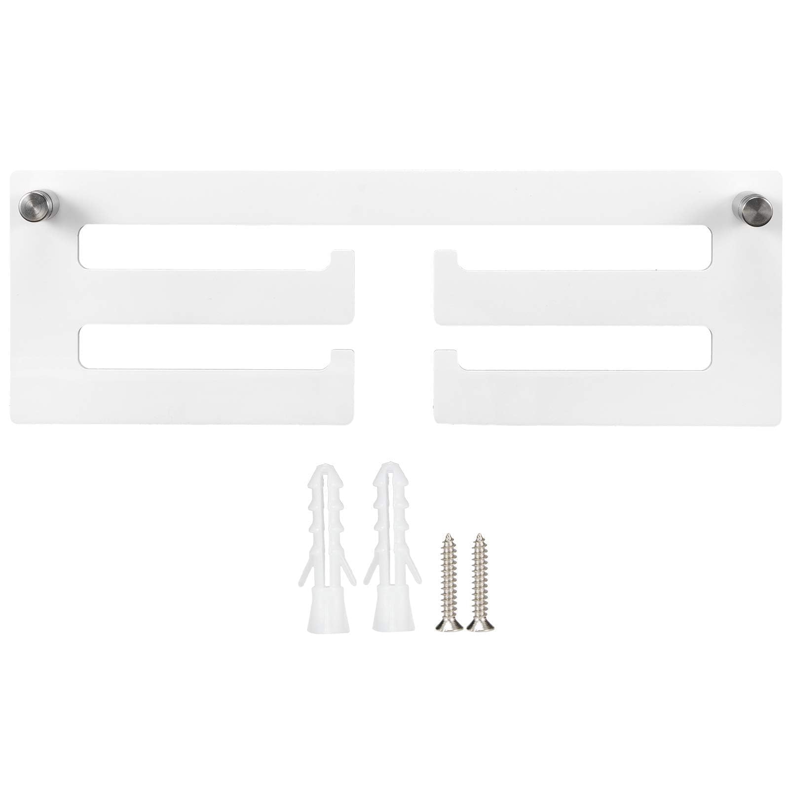 HERCHR Porta medaglie da Parete Acrilico, Nastri da Parete Ginnastica corridori espositore per medaglie con Gancio 30 cm per l'arredamento dell'home Office