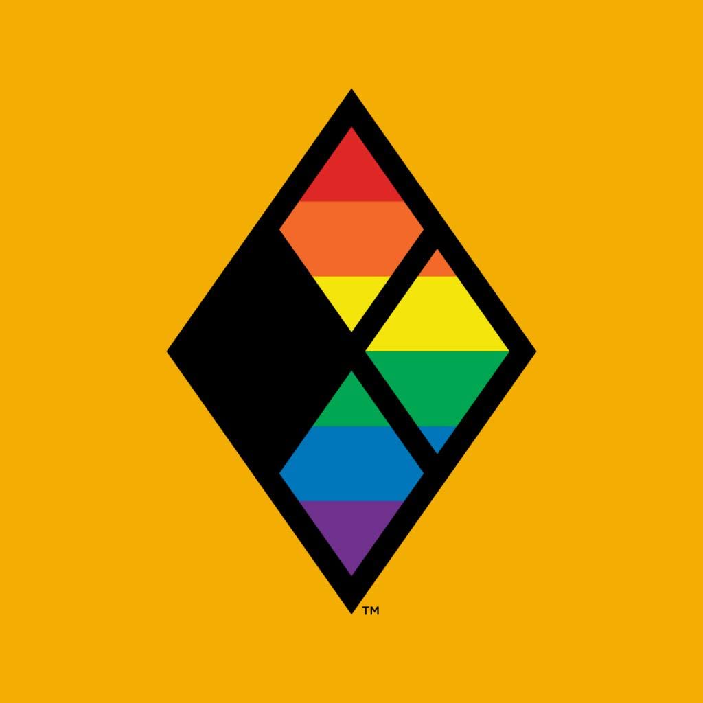 All+Every Justice League Diamond Rainbow Logo Damska bluza