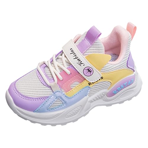 IWIHMIV Girls Sneakers Casual Sports Shoes Non Slip Lightweight Breathable Tennis Athletic Running Shoes for Toddler