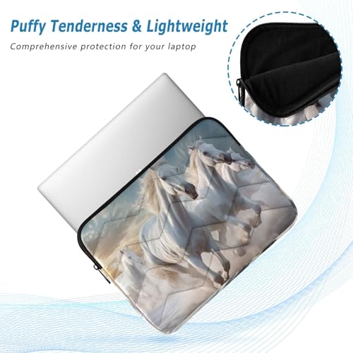 Funda para portátil 13-14 pulgadas con diseño White Horses miniatura 5