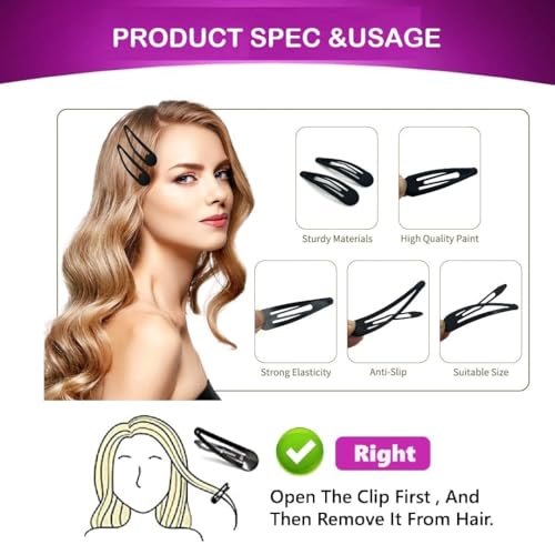 Image of Hair Accessory Combo Pack - Includes Tic Tak Clips, Bullet Pins, Bobby Pins, Juda Pins and Safety Pins for Women & Girls, Saree Draping & Daily Styling( 24 pieces tictac clips 24 pieces bullet bobby pins ,10 pieces upin 25 pcs safety pin )
