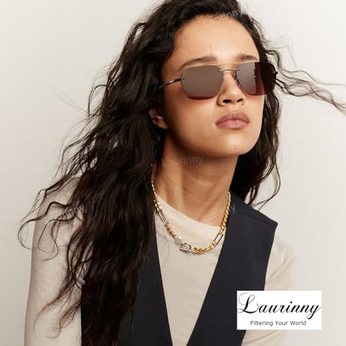 Ultra Lightweight Polarized Square Aviator Sunglasses for Men Women Trendy Fashion Double Bridge Pilot Sun Glasses3