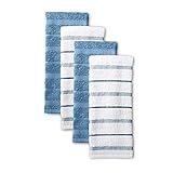 KitchenAid Albany Kitchen Towel Set, Set of 4, Blue Velvet