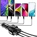 USB C Car Charger Adapter, 5 Ports 75W PD 3.0 Car Phone Charger Fast Charging Compatible with iPhone 16/15/14/13 Pro Max Series, iPad Pro, Galaxy S24/S23/S22/Note 20, Android, Pixel.