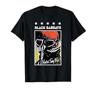 Official Licensed Bravado Black Sabbath Never Say Die Poster T-shirt Lightweight, Classic fit, Double-needle sleeve and bottom hem