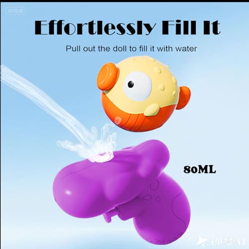 Water Guns for Kids,4 Pack Cartoon Mini Squirt Guns 6-20 Ft Lon Range Squirt Blasters Gun Water Pistols for Kids, Outdoor Swimming Pool Beach Party Small Water Gun Toy for Boys Girls Toddler - image 7