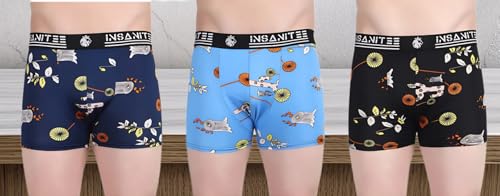 Image of Men's Nylon Stretch Printed Trunk | Ultra-Soft, Breathable Innerwear for Men | Stylish & Supportive Fit