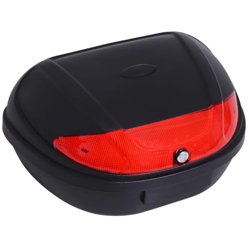 HOMCOM Baúl Moto Universal 52L + Llaves y Accesorios Equipaje Caja de...