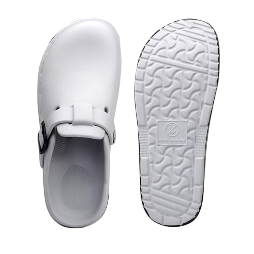 Image of Unisex Black Clogs with Adjustable Buckle Strap | Lightweight EVA Comfort Slip-On Sandals for Casual Wear & Outdoor Use