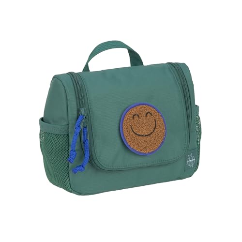 LÄSSIG Kinder Kulturtasche Waschbeutel Waschtasche Kulturbeutel zum Hängen/Mini Washbag Dark Green
