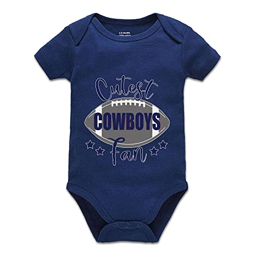 YCICIVDee Cutest Cowboys Fan Baby Boy Girl Bodysuits Newborn Romper