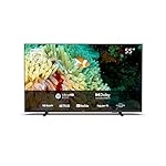 Philips 55PUS7607/12 139 cm (55 Zoll) Fernseher (4K UHD, HDR10+ kompatibel, 60 Hz, Dolby Vision & Atmos, Smart TV (Works with Google Assistant), Triple Tuner, Mattschwarz) [Modelljahr 2022]