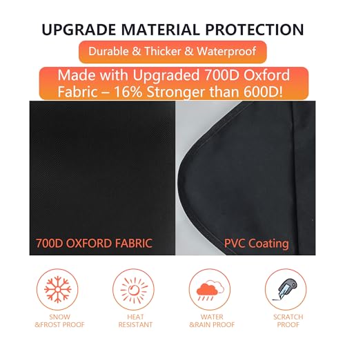 Image of Windshield & Roof Protector for SUV - Waterproof All-Weather Car Cover with UV Resistant Snowproof Protection, Easy Storage & Windproof Dustproof Indoor Outdoor Use