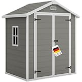 STEELSØN Novara Gerätehaus – Gartenschuppen mit Satteldach & Fenster...