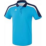 ERIMA Kinder Poloshirt Poloshirt, curacao/new navy/weiß, 116, 1111826
