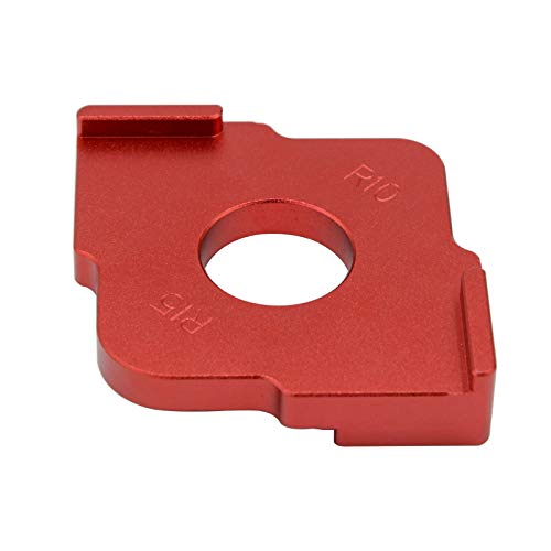 Radius Jig Router Bit Templates Aluminum Alloy Quick-Jig Routing Woodworking Radius Round Corners Tools R10 R15 & R20 R30 Wood Panel Set Of 2 #TOP2