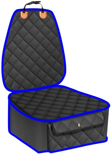 Image of Dog car seat Cover (Blue, Frount Car Seat Cover)