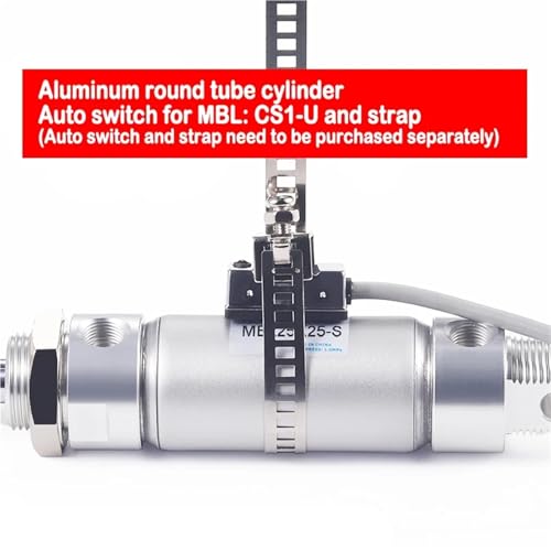 Mini cylindre pneumatique double effet course 50mm v&eacute;rin aluminium MBL32