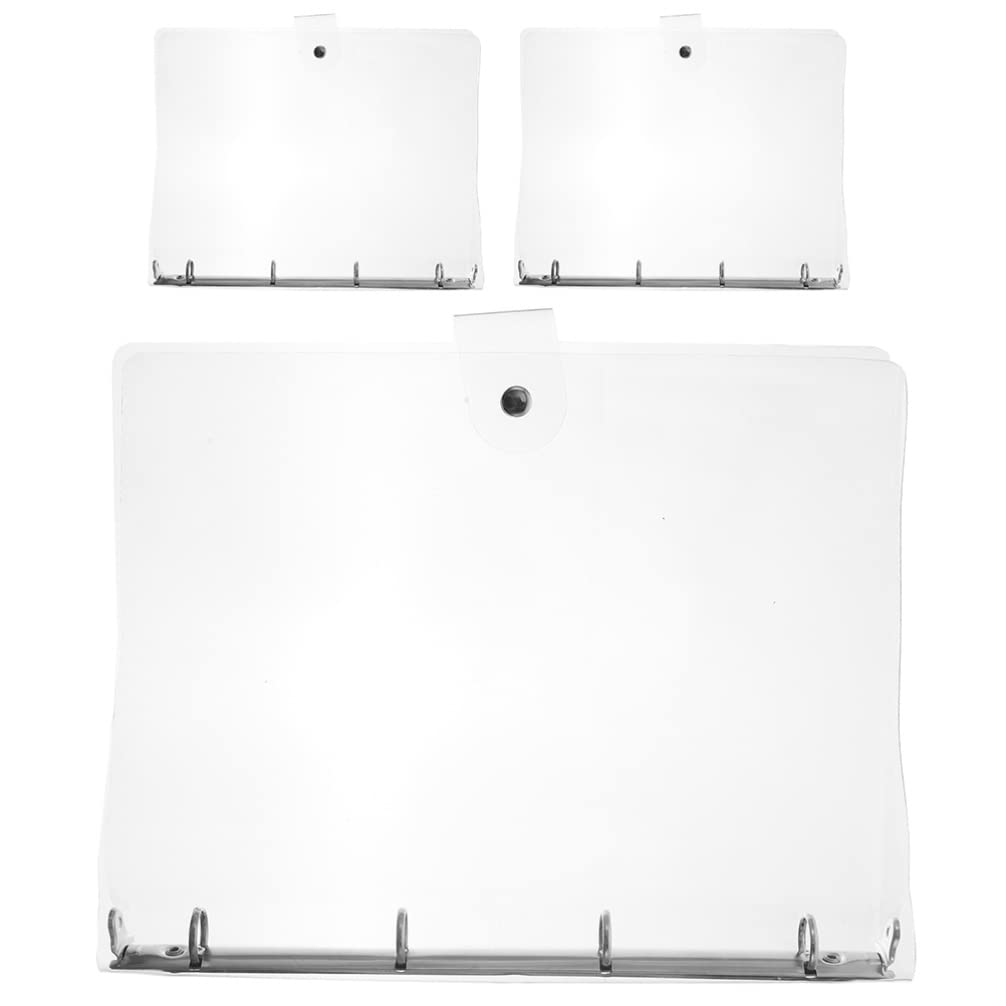 Classeur Transparent à Anneaux 3 Pièces en Plastique