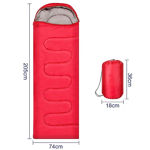 Youyijia Lightweight Backpacking Sleeping Bag for Adults & Kids - Waterproof & Comfortable - Ideal for Spring, Summer, Fall - Perfect for Hiking, Traveling, Camping - Image 3