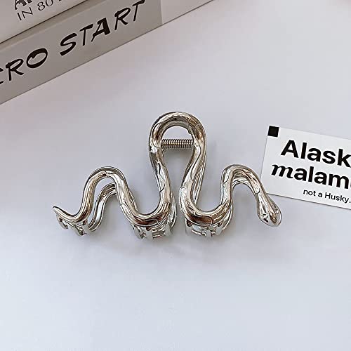Pinzas Grandes de Metal para Cabello Tipo Mariposa 2 Piezas miniatura 6