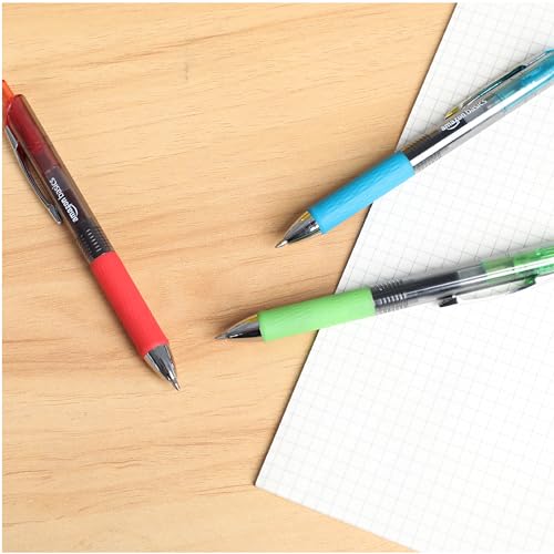Image of Amazon Basics Retractable Gel Pens, Fine Point 0.7mm, Smooth Writing, Assorted Colors, 12-Pack
