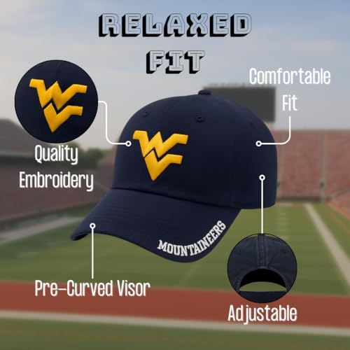 West Virginia Classic Edition Gorra ajustable azul miniatura 4