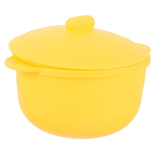 Miniatura 8 de FOMIYES Tazón de mezcla de silicona con tapa, accesorios faciales, resto de utensilios de silicona, calentador de cera, calentador de frijol de