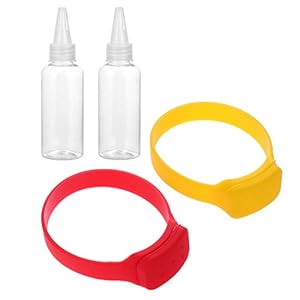 BESPORTBLE 2 Set Armband Dispenser Reizen Sanitizing Gel Houder Hervulbaar