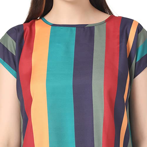 Image of Leriya Fashion Women's Casual Top Shirts Print T-Shirts Basic Summer Women Tops