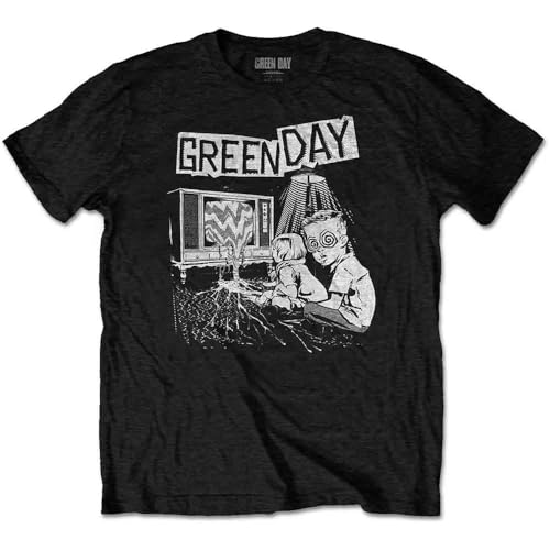 Amazon.com: Green Day T Shirt Tv Wasteland Band Logo Official Mens