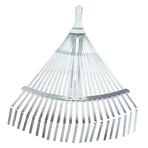 DIYEAH Râteau De Jardinage Métal Tête Réglable Extensible Et Portable Adapté pour Pelouse Cour Et Jardin