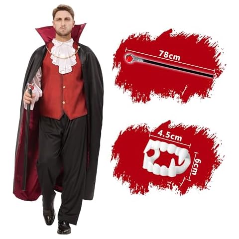 Funnlot Men's Halloween Vampire Costume Set Cover