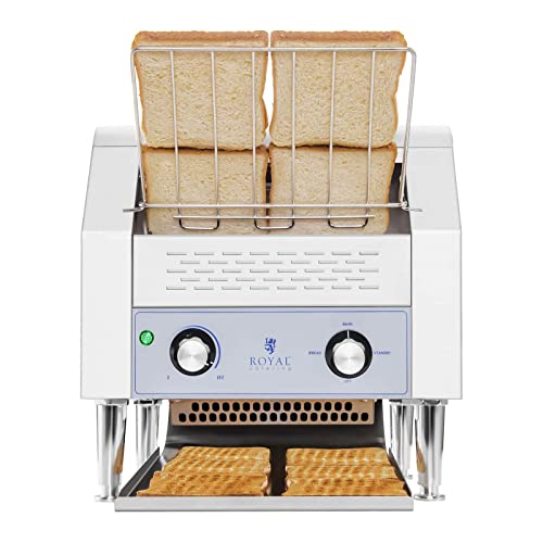 Royal Catering - RCKT-1940 - Doorloop Toaster Roestvrij Staal Professionele Broodtoaster 7 Standen 2200 W met… - Afbeelding 8