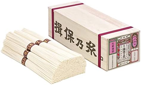 （05:30時点） 手延素麺 揖保乃糸 縒つむぎ 50g×12束 紫帯 そうめん 木箱 ギフト/MG-20N/