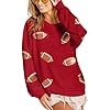 football mom sweatshirt Sequin Football Sweatshirt... #3