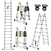 Produktbild LARS360 5.0M Klappleiter Teleskopleiter Multifunktionsleiter Ausziehleiter Anlegeleiter Mehrzweckleiter Ausziehbare Leiter 16 Stufe Stehleiter aus Hochwertigem Aluminium Belastbarkeit 150KG