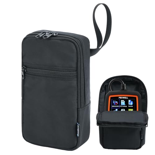 OBD2�X�L���i�[�Ή��L�����[�o�b�O�BFOXWELL NT301/MOTOPOWER MP69033�R�[�h���[�_�[�p�~�j�L�����[�z���_�[�A�����ԗpOBD II�X�L���i�[�v���e�N�^�[�|�[�`�A�o�b�O�̂�(OBDII�f�[�^�����N�R�l�N�^�AL�T�C�Y)