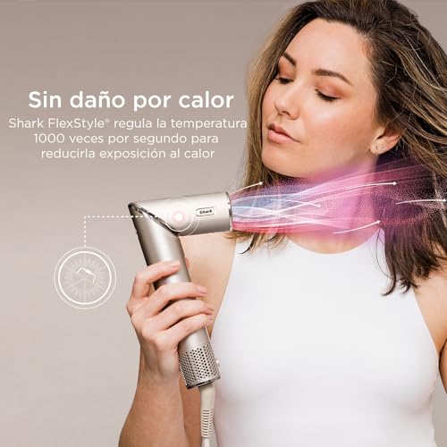 Image of Shark HD430 FlexStyle Air Styling & Drying System,Powerful Hair Dryer Brush & Multi-Styler with Auto-Wrap Curlers,Paddle Brush,Oval-Brush,Concentrator Attachment,Stone,(Pack of 2)