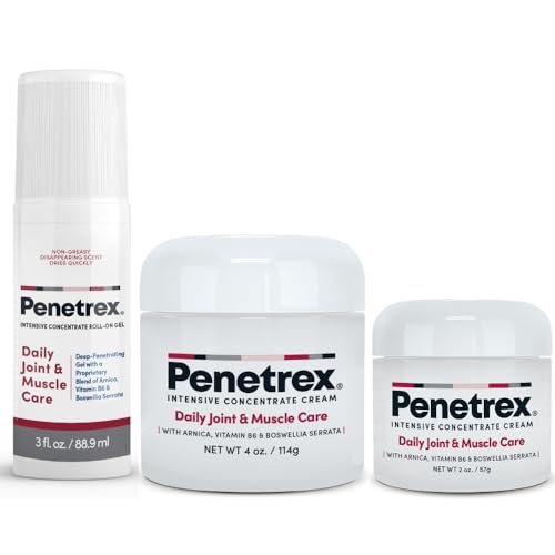 Image of Penetrex Daily Care Trio Bundle - Arnica, Vitamin B6 & MSM (2 Oz., 3 Oz., 4 Oz.)