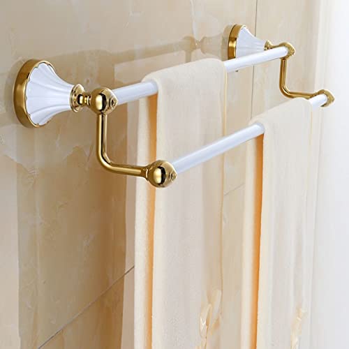 Porte-serviettes pliant perforé pour optimiser l'espace de la douche - 2