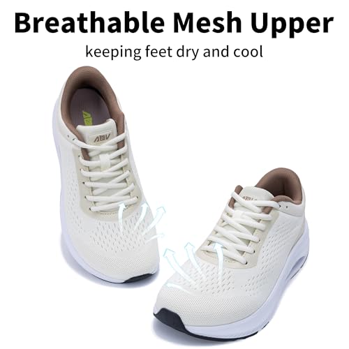 Image of Womens Arch Support Walking Shoes Wide Toe Box Orthotic Sneakers Tennis Shoes for Plantar Fasciitis Pain Relief Size 6-11