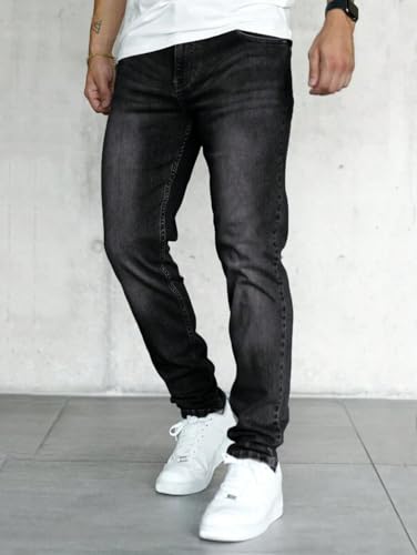 ZAFUL Men's Skinny Jeans Slim Fit Stretch Jeans Washed Flex Jeans Fashion Denim Pants2